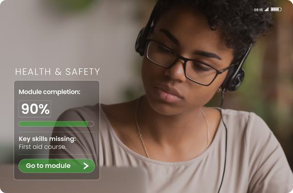 Health and safety feature tabs